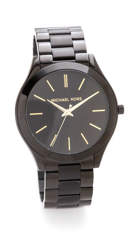 michael kors ladies black slim runway watch|Michael Kors Watch mk8507.